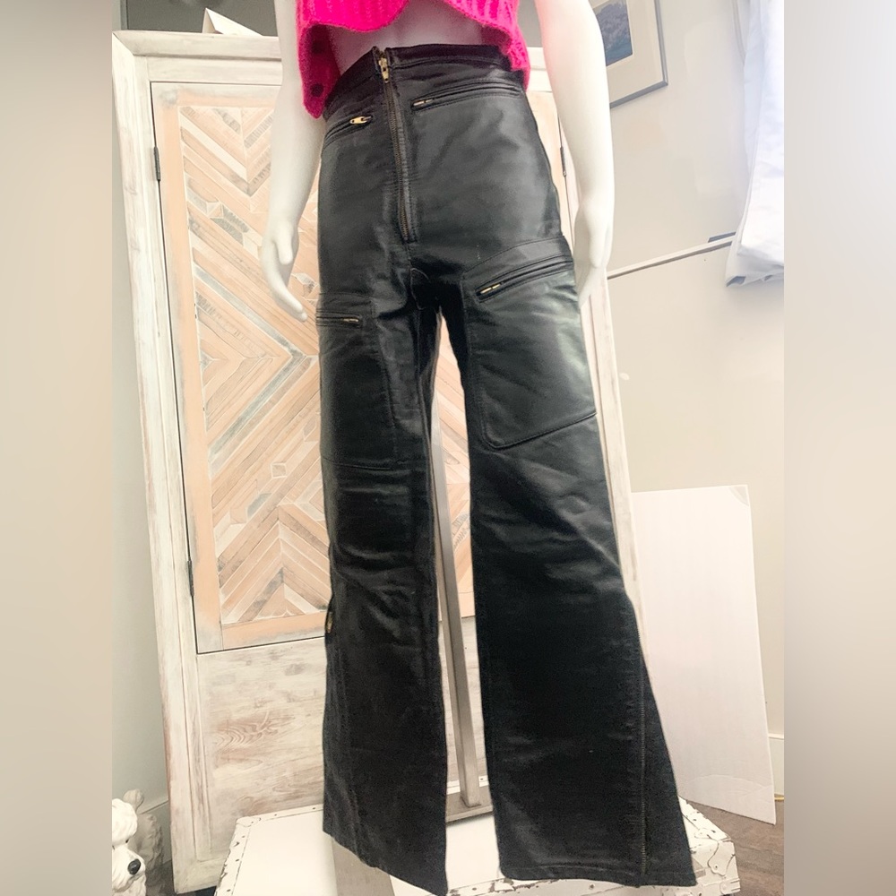 Genuine Canadian made high waisted flare riding pants.  Motorcycle, biker